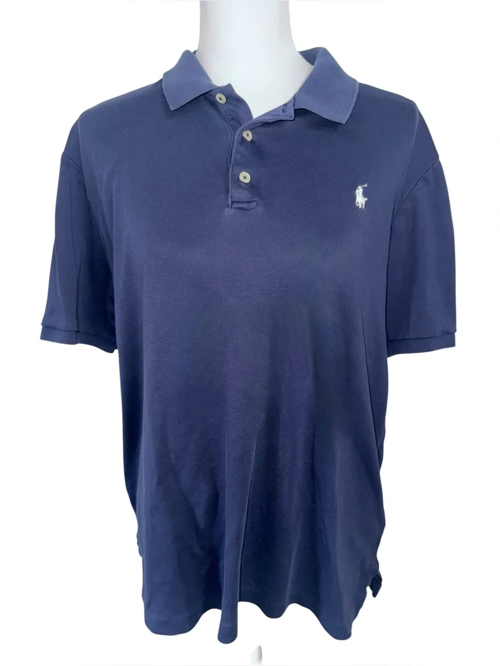 Polo Ralph Lauren Classic Fit Polo Shirt Men’s Large Blue Short Sleeve Cotton
